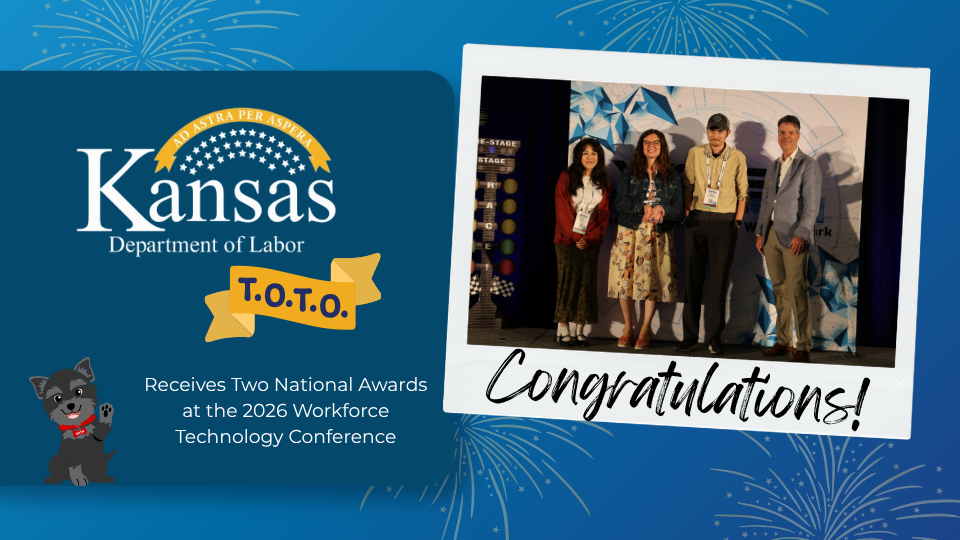 Kansas Department of Labor Receives Two National Awards for  T.O.T.O. Career Exploration Platform